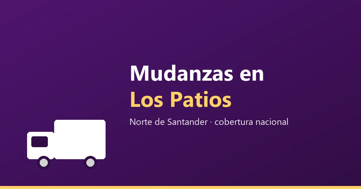 Mudanzas y acarreos en Los Patios, Norte de Santander